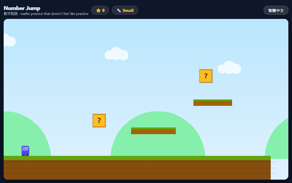 Number Jump — a maths platformer